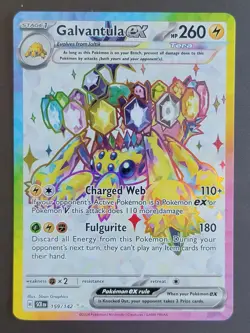 Galvantula ex - 159/142 - Pokemon Stellar Crown Full Art Ultra Rare NM - Image 1