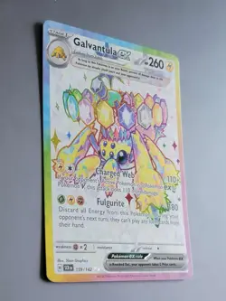 Galvantula ex - 159/142 - Pokemon Stellar Crown Full Art Ultra Rare NM - Image 2