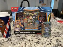 Pokemon TCG Mega Kangaskhan Ex Box Brand New Sealed And Tin (new) - Image 1