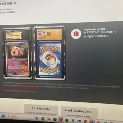 ?? POP1 CGC 10 Pristine Scream Tail 042/131 Poke Ball Holo Pokemon Prismatic - Image 3