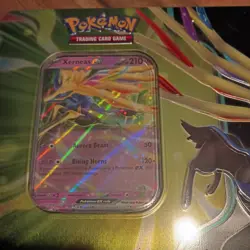Pokemon - Azure Legends Tin TCG EX Xerneas - NEW SEALED IN HAND - Image 2