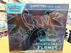 Pokemon Mega Evolution Phantasmal Flames ELITE TRAINER 10 BOX CASE ETB SEALED - Image 3