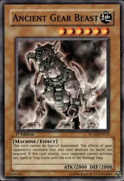 Ancient Gear Beast - 1st Edition SD10-EN013 - MP - YuGiOh - Image 1