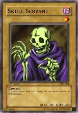 The Legend of Blue Eyes White Dragon #LOB-004 Skull Servant UN - Image 1