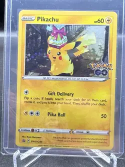 Pikachu SWSH234 Sword & Shield Black Star Promo Holo Stamped Pokemon Card NM - Image 1