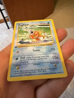 Pokemon Card - Magikarp Base Set (Shadowless) 1st Edition 35/102 Non Holo - Image 2