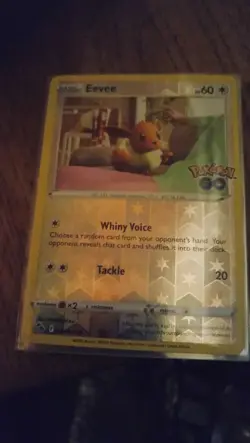 054/078 Eevee Common Reverse Holo Card : Pokemon GO Trading Card Game TCG - Image 1