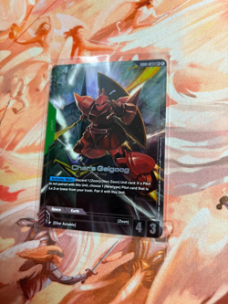 Gundam Card Game Newtype Rising Char's Gelgoog GD01-023 LR+ Holo Foil x1 - Image 2