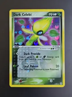 Dark Celebi - 4/101 - Pokemon Ex Hidden Legends Holo Card NM - Image 1