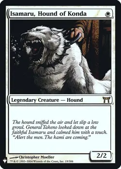 MTG ISAMARU, HOUND OF KONDA FOIL EXC - ISAMARU, SEGUGIO DI KONDA - MYS - MAGIC - Image 1