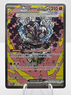 Pokemon TCG Prismatic Evolutions Cornerstone Mask Ogerpon ex 160/131 SIR Holo NM - Image 3