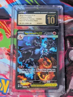 Pokemon Mega Charizard X ex ME02 Phantasmal Flames 125/094 SIR CGC 10 Pristine - Image 1