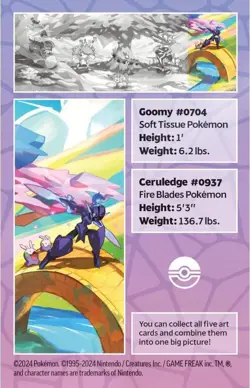 Pokemon TCG: Vibrant Paldea Mini Tin - Ceruledge & Goomy READ DESCRIPTION - Image 5
