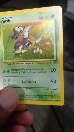 Pokemon TCG Pinsir Jungle 9/64 Holo Unlimited Holo Rare LP - Image 2