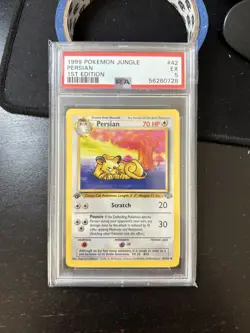 1999 POKEMON 1ST EDITION JUNGLE PERSIAN #42 PSA 5 AA - Image 1