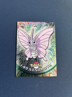 2000 Topps Chrome Pokemon TV Animation Edition Venomoth #49 NM Red Label - Image 1