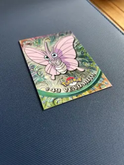 2000 Topps Chrome Pokemon TV Animation Edition Venomoth #49 NM Red Label - Image 3