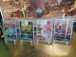 🔥4x Illustration Rare Weisse Flammen Schwarze Blitze 132 136 146 086 208 Pokemon - Image 1