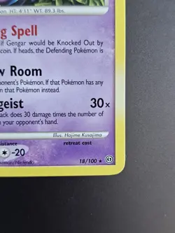 Gengar 18/100 Stormfront Rare Non Holo Pokemon TCG - NM - Image 5