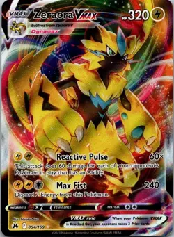 Zeraora VMAX 054/159 Crown Zenith Pokemon TCG NM - Image 1