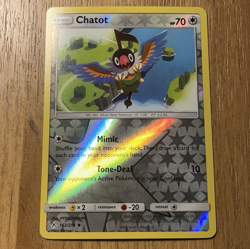 Chatot 162/214 Unbroken Bonds Reverse Holo Pokemon Card NM - Image 1