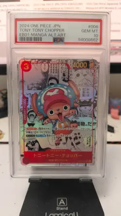 PSA 10 Chopper EB-01-006 Manga Alt Art Comic Parallel Japanese ONE PIECE Card - Image 1