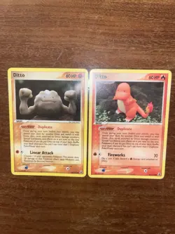 Ditto Charmander 61/113 Geodude 62/113 Set Delta Species Pokemon Card Yuka Morii - Image 3