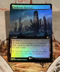 Soulstone Sanctuary Extended Art Foil Foundations #0487 Rare MTG - Image 2