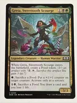 MTG Wilds of Eldraine Greta, Sweettooth Scourge 0205 NM - Image 1