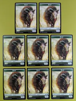 8 Beast Token Core Set 2021 (M21) Magic the Gathering MTG 8 - Image 1
