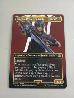 MTG Noctis, Prince Of Lucis Borderless FIN 0401 Final Fantasy Magic NM - Image 1