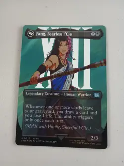 MTG Fang, Fearless l'Cie (Borderless) (Surge Foil) Final Fantasy Magic NM - Image 1