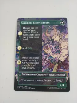 MTG Final Fantasy Esper Origins Borderless #370 Magic NM - Image 2