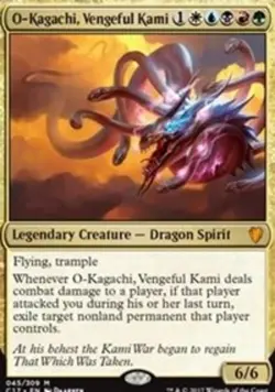 Light Play x 1 O-Kagachi, Vengeful Kami - Foil Commander 2017 - Image 1