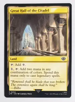 X 1 Great Hall of the Citadel MTG Lord of the Rings 0254 LP Magic The Gathering - Image 1