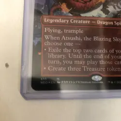 Atsushi, the Blazing Sky - Foil - Borderless - MTG Kamigawa: Free Shipping - Image 2