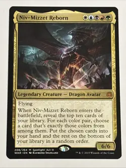 MTG War of the Spark Niv-Mizzet Reborn 208/264 NM Mythic - Image 1