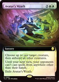 Avatar's Wrath Foil Extended Art Avatar: The Last Airbender NM MTG - Image 1