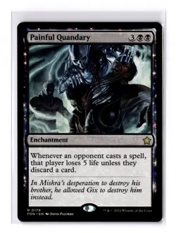 Painful Quandary - Foundations Regular Rare - NM - Magic the Gathering - Image 1
