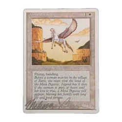 Silver Signed Mesa Pegasus MTG LP Vintage Artist Melissa Benson - Image 1
