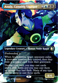 Azula, Cunning Usurper (Borderless) - FOIL - [Avatar: The Last Airbender] MTG - Image 3