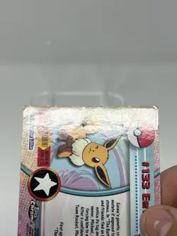 Eevee #133 - Topps Chrome Series 2 Pokemon Card Played - Image 2