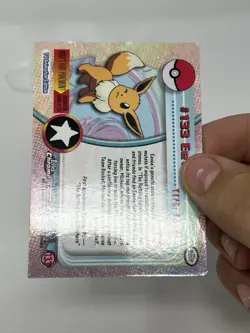 Eevee #133 - Topps Chrome Series 2 Pokemon Card Played - Image 3