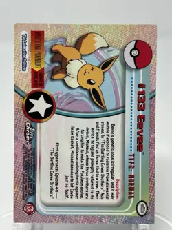 Eevee #133 - Topps Chrome Series 2 Pokemon Card Played - Image 4