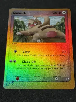 Pokemon Ruby and Sapphire Slakoth 45/109 Reverse Holo Uncommon 2003 NM - Image 1