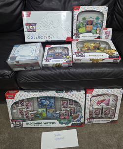 Pokemon SV 151 Sealed Collection Lot (Boxes, Boosters, ETB, Blooming Waters) - Image 1