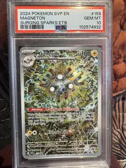 2024 POKEMON SVP EN MAGNETON -ELITE TRAINER BOX #159 GEM MINT PSA 10 - Image 1