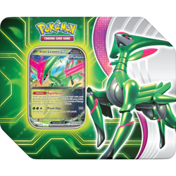 Pokemon Paradox Clash Tin - Iron Leaves Ex w/ 5 Packs BRAND NEW SEALED - Image 1