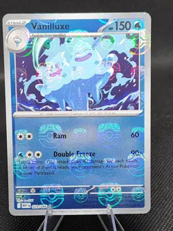 Pokemon Vanilluxe Scarlet & Violet White Flare Master Ball Reverse Holo 029/086 - Image 1