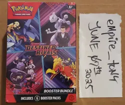 Pokemon Scarlet & Violet - DESTINED RIVALS Factory Sealed BOOSTER BUNDLE 6 Packs - Image 1